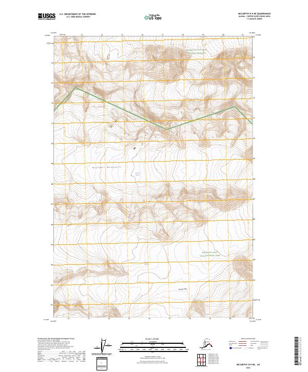 USGS Topographic Map – McCarthy D-5 NE