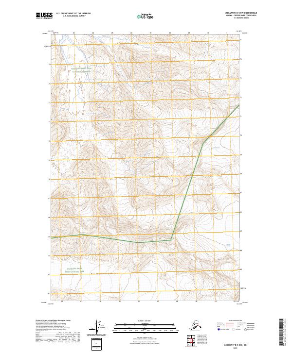 2023 Map of McCarthy D-5 NW, 2023 Print