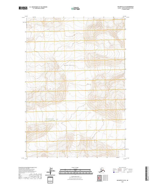 USGS Topographic Map – McCarthy D-5 SE