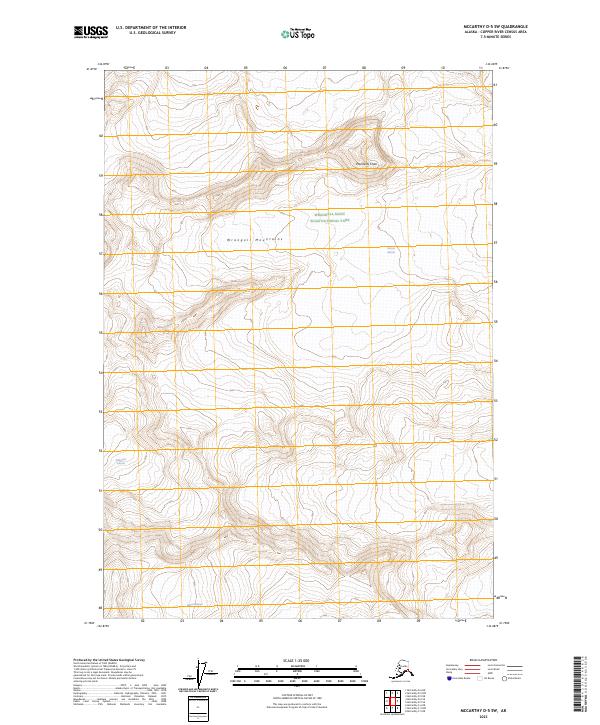 USGS Topographic Map – McCarthy D-5 SW