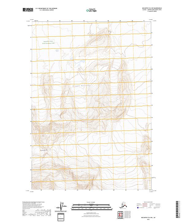 USGS Topographic Map – McCarthy D-6 SW