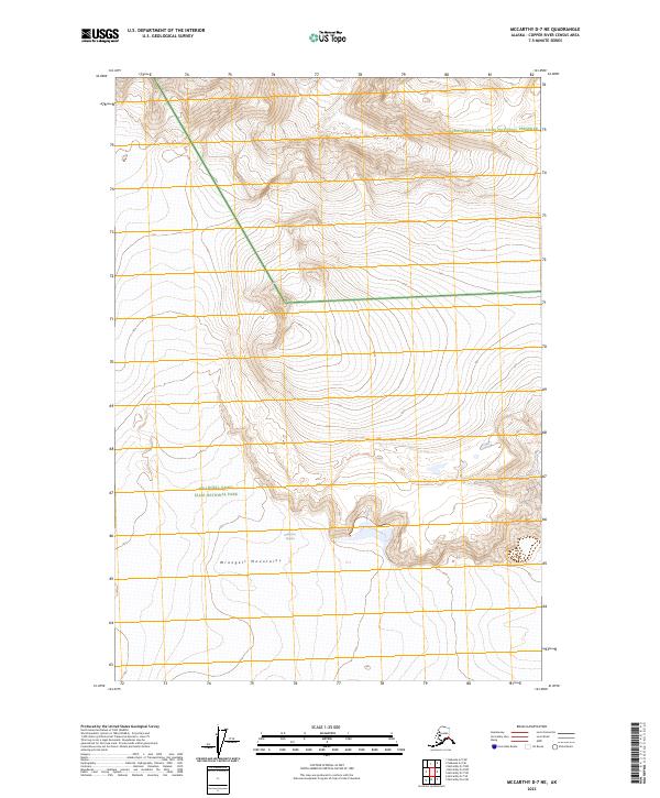 USGS Topographic Map – McCarthy D-7 NE