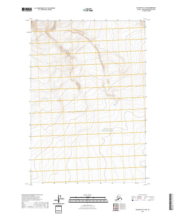 2023 Map of McCarthy D-7 NW, 2023 Print