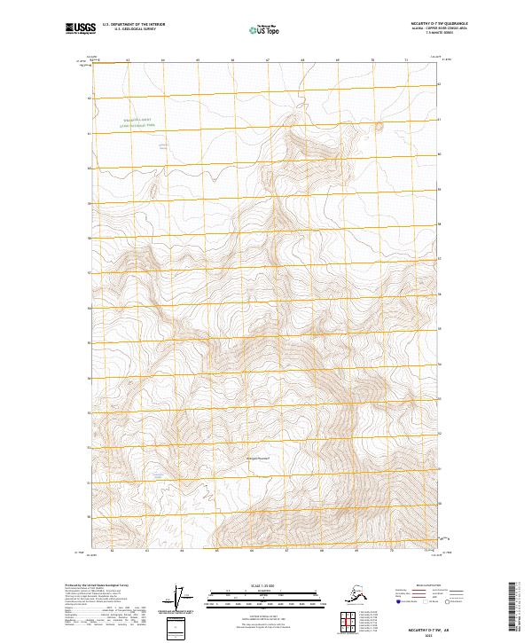 2023 Map of McCarthy D-7 SW, 2023 Print