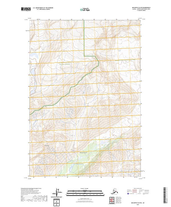 USGS Topographic Map – McCarthy D-8 SW