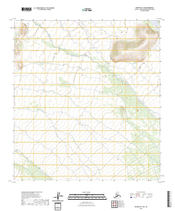 USGS Topographic Map – McGrath D-1 NE