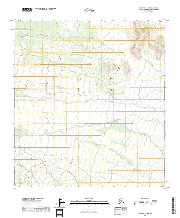 2024 Map of McGrath D-1 NW, 2024 Print