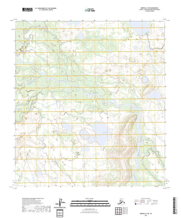 USGS Topographic Map – Medfra A-2 NE