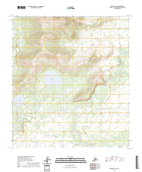 USGS Topographic Map – Medfra B-1 NE