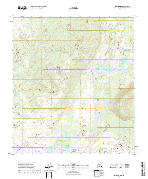 USGS Topographic Map – Medfra B-1 NW