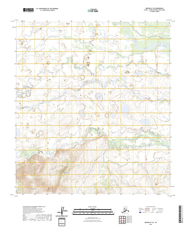 USGS Topographic Map – Medfra B-1 SE