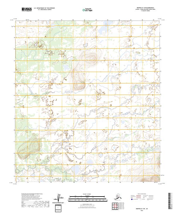 USGS Topographic Map – Medfra B-1 SW