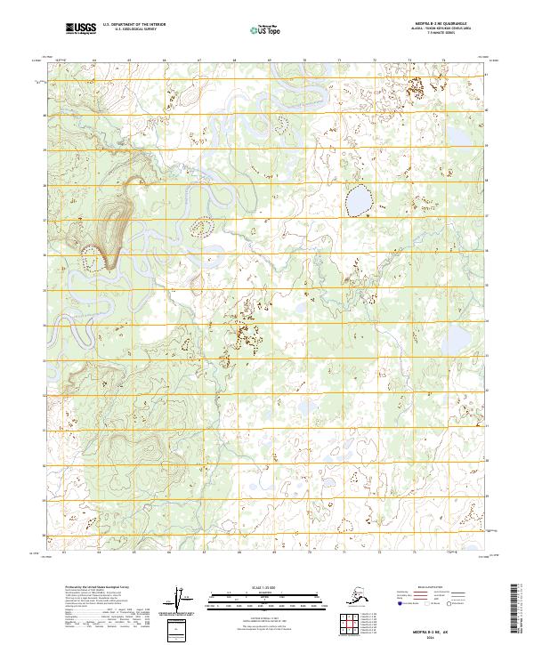 USGS Topographic Map – Medfra B-2 NE