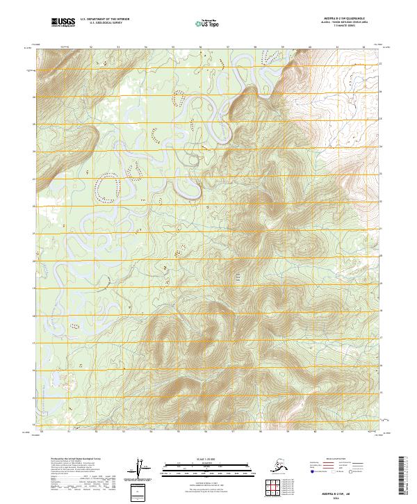 USGS Topographic Map – Medfra B-2 SW
