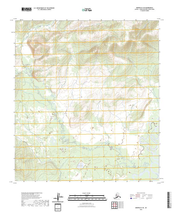 USGS Topographic Map – Medfra B-3 SE