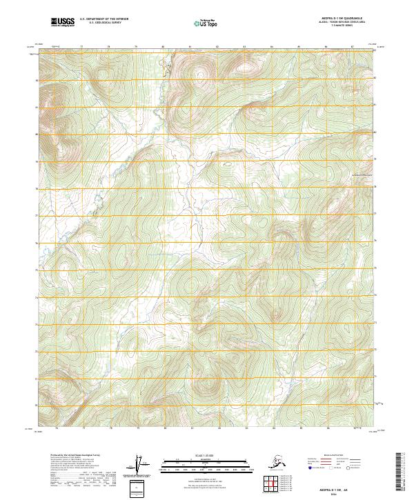 USGS Topographic Map – Medfra D-1 SW