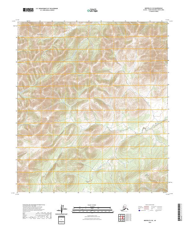 USGS Topographic Map – Medfra D-2 SE