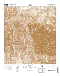 2015 Map of Misheguk Mountain B-1 SW, 2015 Print