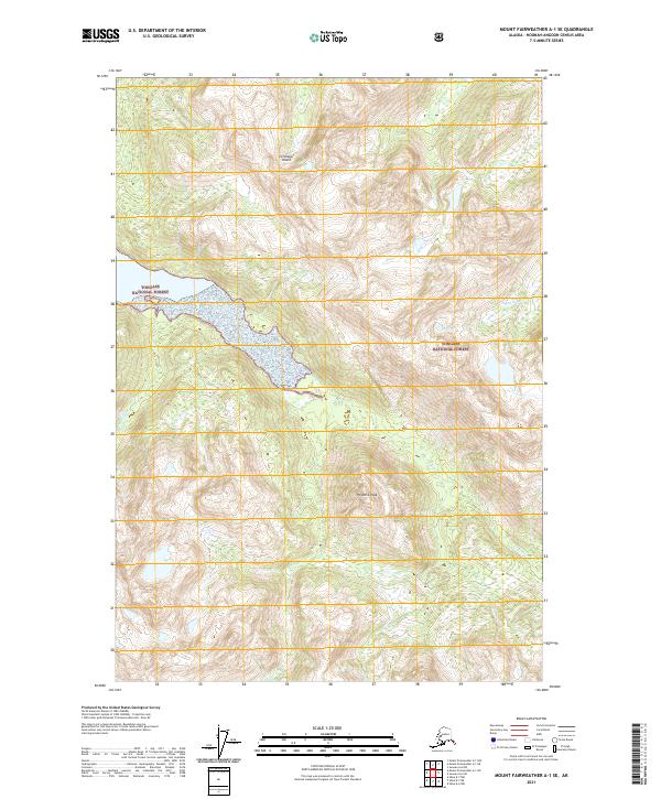 USGS Topographic Map – Mount Fairweather A-1 SE