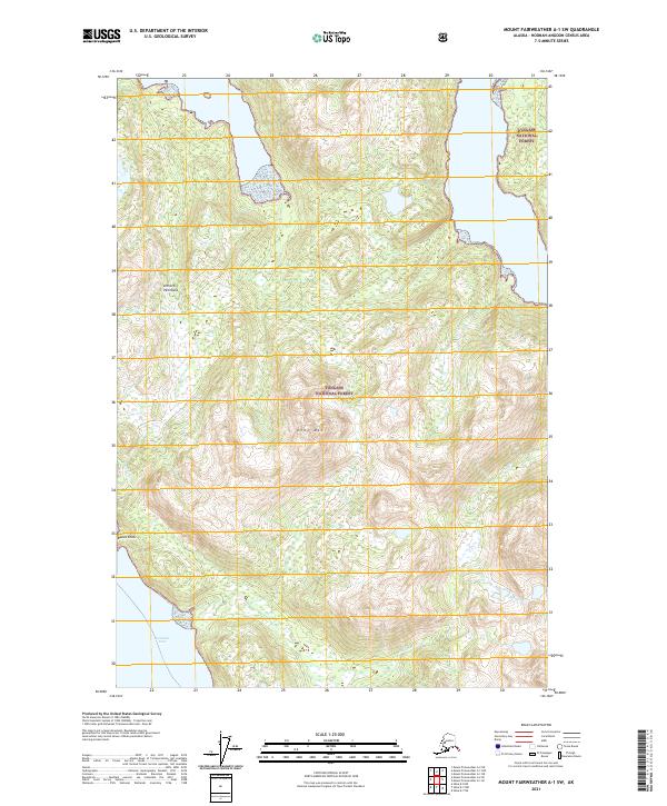 USGS Topographic Map – Mount Fairweather A-1 SW