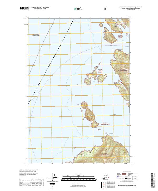 USGS Topographic Map – Mount Fairweather A-2 NE