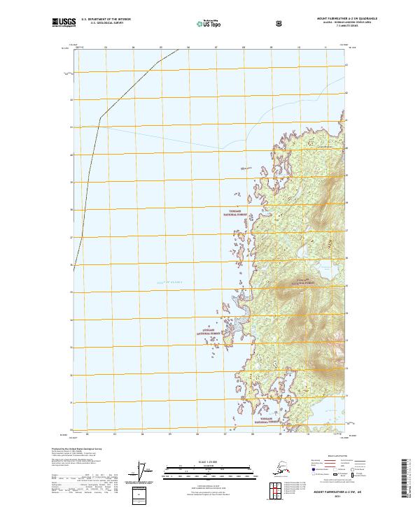 USGS Topographic Map – Mount Fairweather A-2 SW