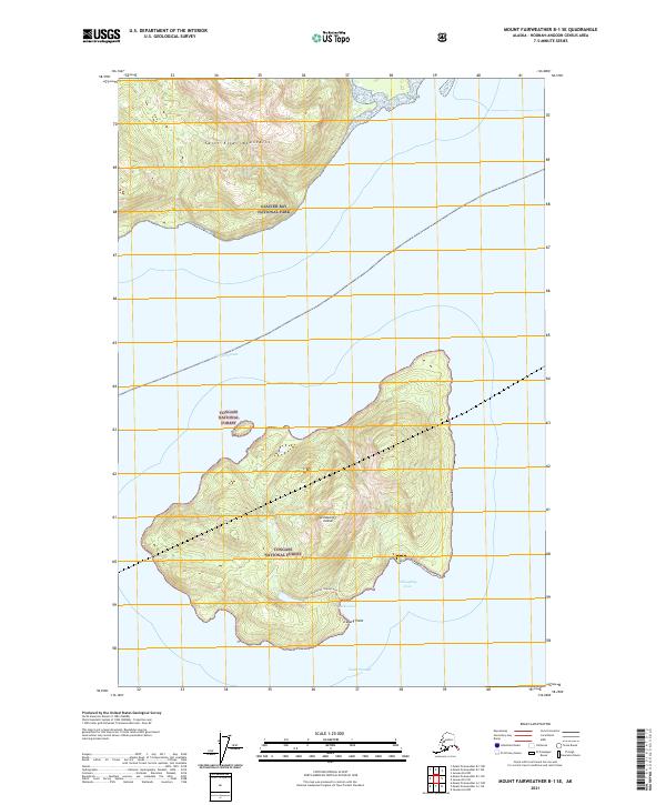 USGS Topographic Map – Mount Fairweather B-1 SE
