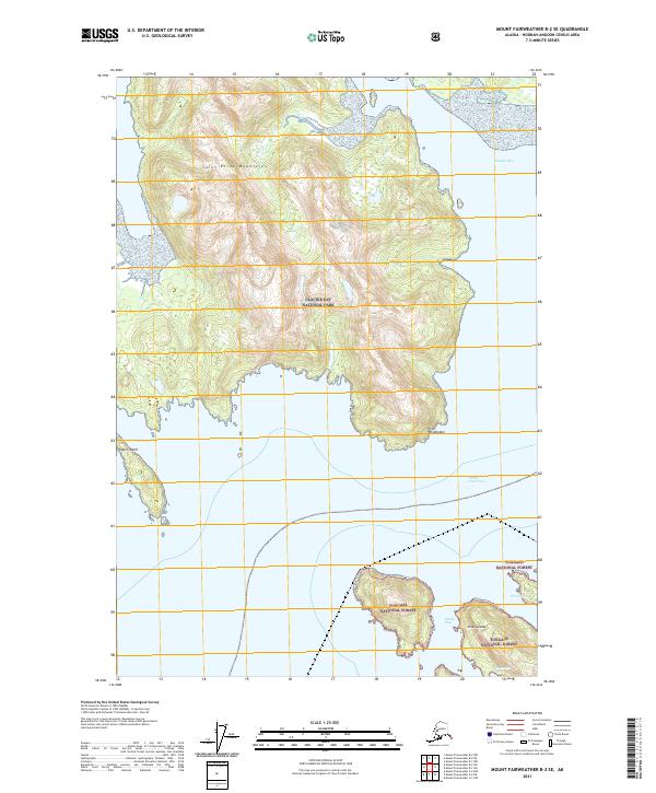 USGS Topographic Map – Mount Fairweather B-2 SE