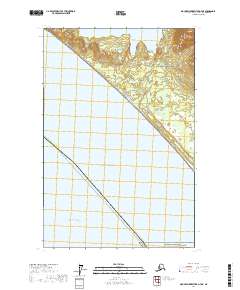2017 Map of Mount Fairweather D-7 NE, 2017 Print