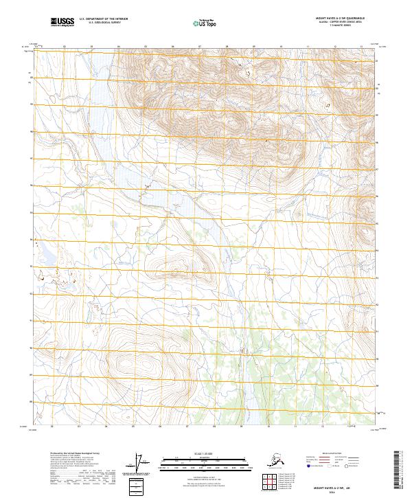 USGS Topographic Map – Mount Hayes A-2 SW