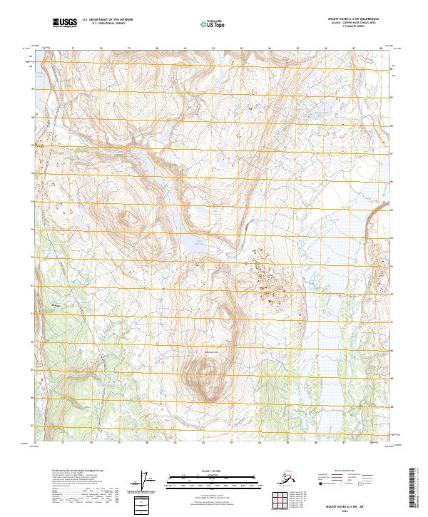 USGS Topographic Map – Mount Hayes A-3 SW