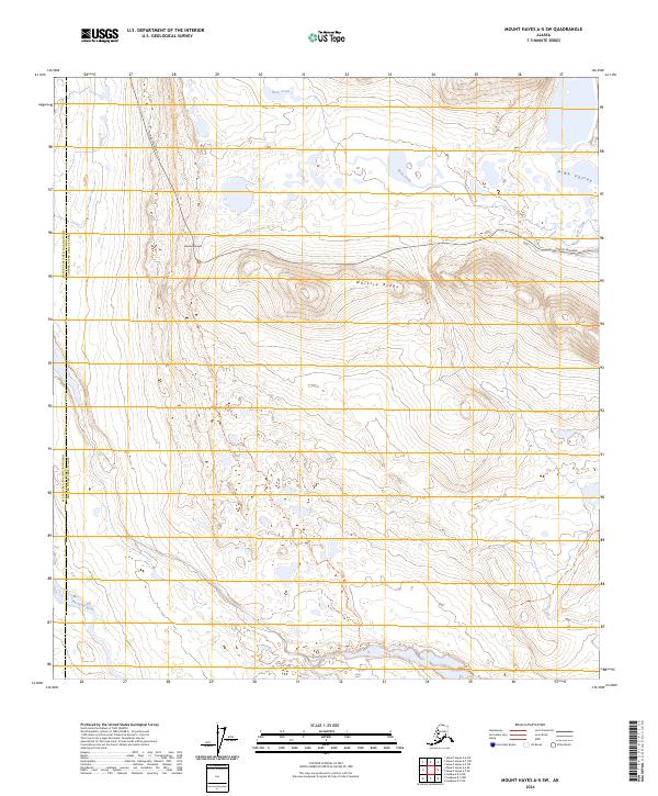 USGS Topographic Map – Mount Hayes A-5 SW