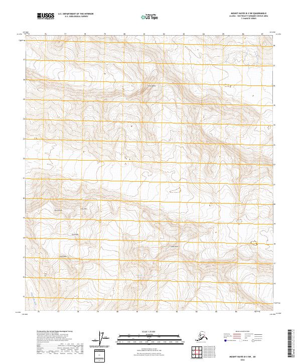 USGS Topographic Map – Mount Hayes B-3 SW