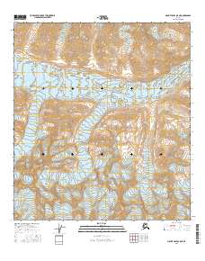 2016 Map of Mount Hayes B-5 NE, 2016 Print