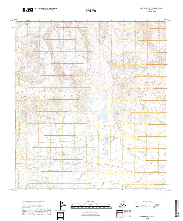 USGS Topographic Map – Mount Hayes B-5 SW