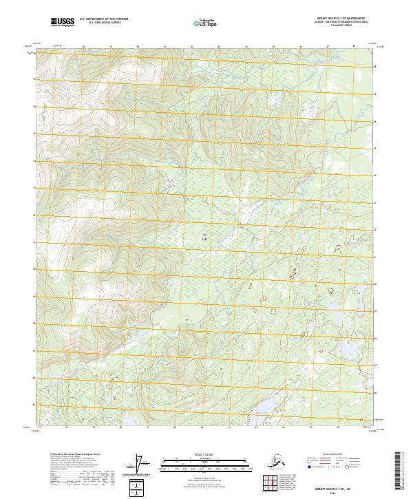 USGS Topographic Map – Mount Hayes C-1 SE