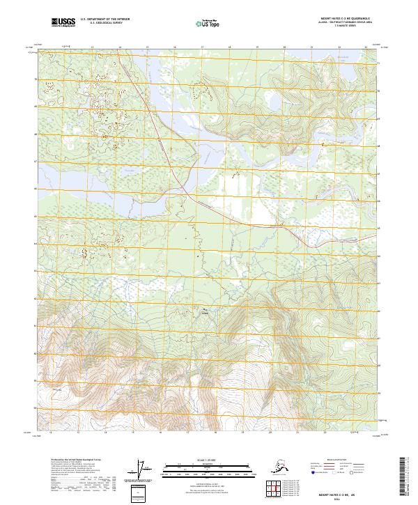 USGS Topographic Map – Mount Hayes C-2 NE