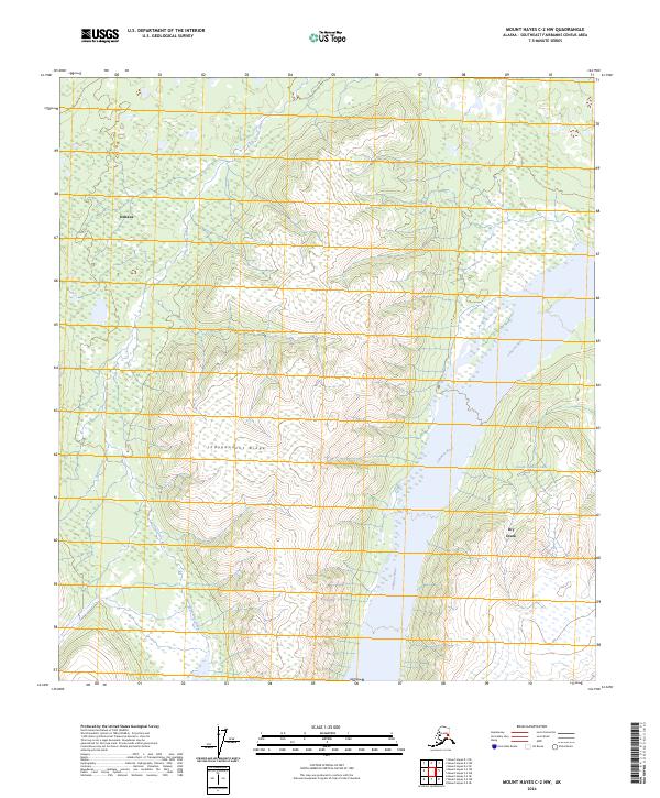 USGS Topographic Map – Mount Hayes C-2 NW