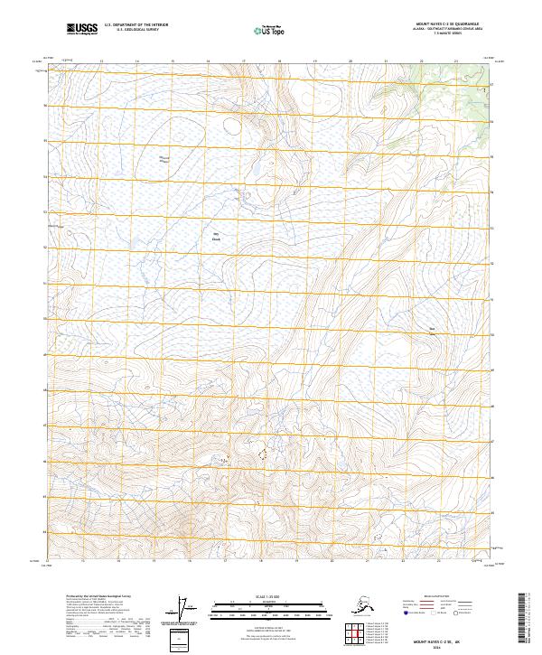 USGS Topographic Map – Mount Hayes C-2 SE
