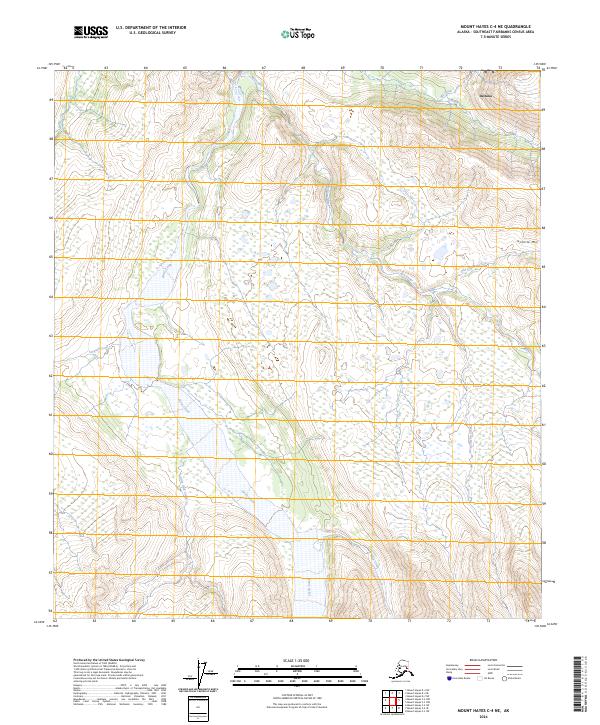 USGS Topographic Map – Mount Hayes C-4 NE