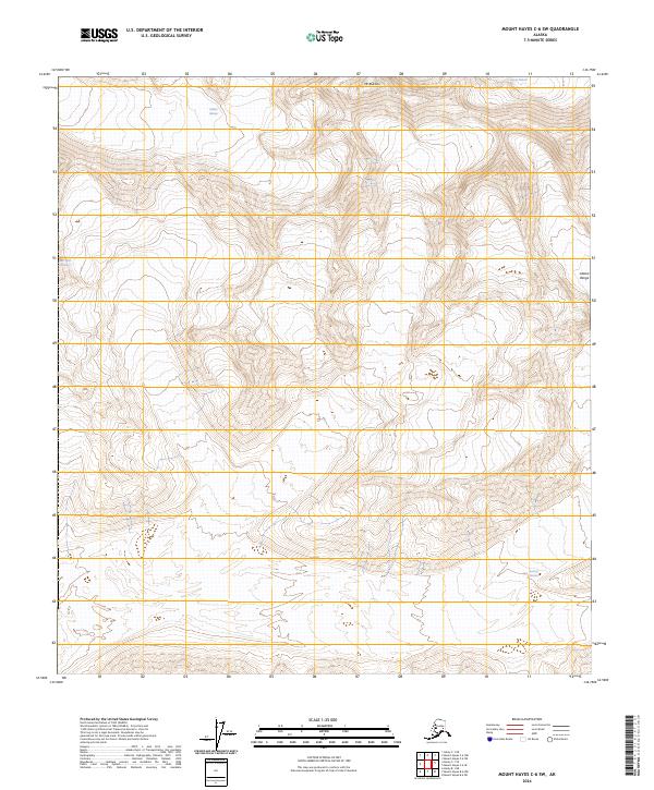 USGS Topographic Map – Mount Hayes C-6 SW