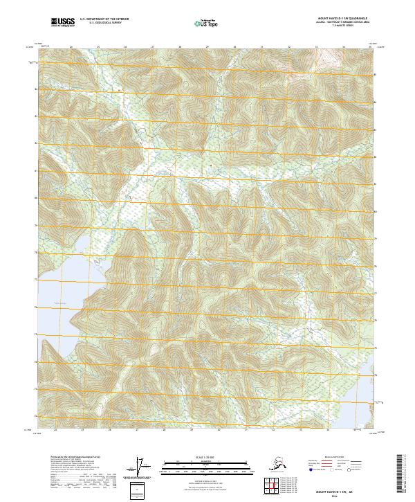 USGS Topographic Map – Mount Hayes D-1 SW