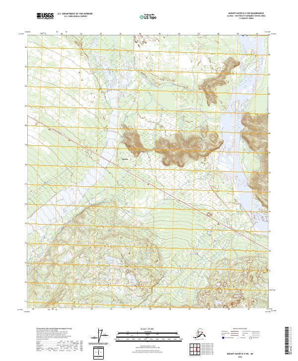 USGS Topographic Map – Mount Hayes D-2 SW
