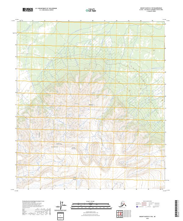 USGS Topographic Map – Mount Hayes D-3 SW
