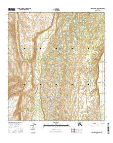 2016 Map of Mount Hayes D-5 SE, 2016 Print