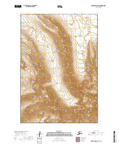 2019 Map of Mount Katmai A-6 SE, 2019 Print