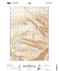 2019 Map of Mount Katmai A-6 SW, 2019 Print