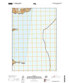 2019 Map of Mount Katmai B-1 OE E NW, 2019 Print