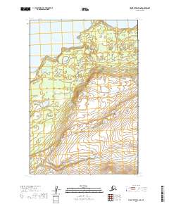 2019 Map of Mount Katmai B-6 NW, 2019 Print