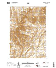 2019 Map of Mount Katmai B-6 SE, 2019 Print